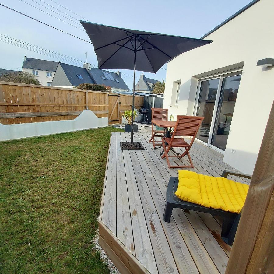 Studio Avec Terrasse Et Jardin A 100 M De La Plage Ploemeur Bagian luar foto